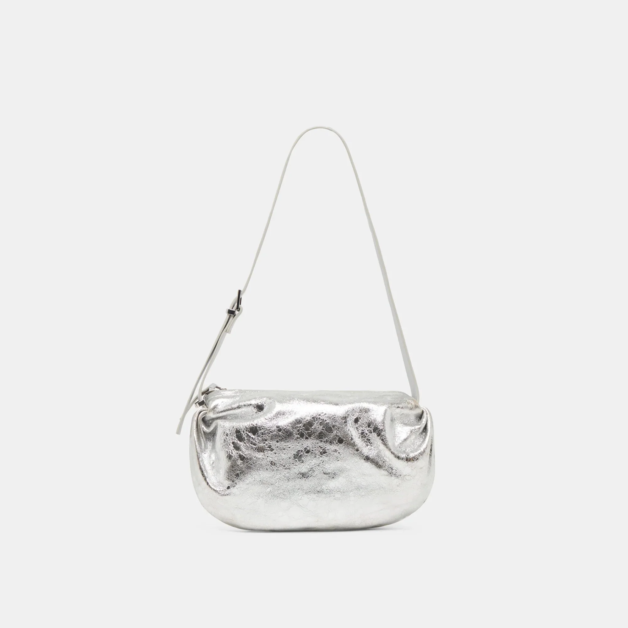 תיק יד עור לנשים LIVI DOLCE VITA בכסוף - Image 3